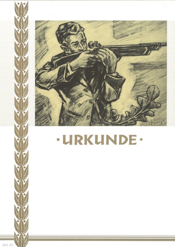 Urkunde Schützensport