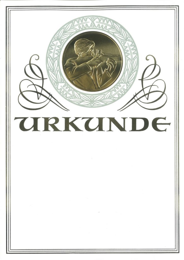 Urkunde Schützensport