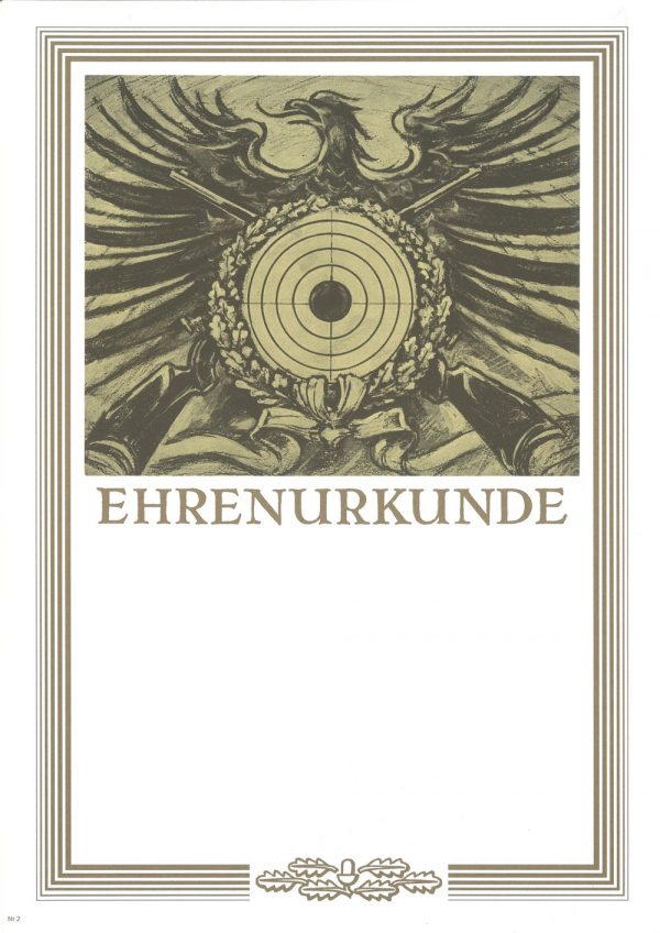 Urkunde Schützensport