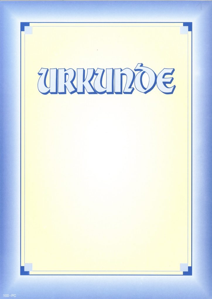 Neutrale Urkunden DIN-A4