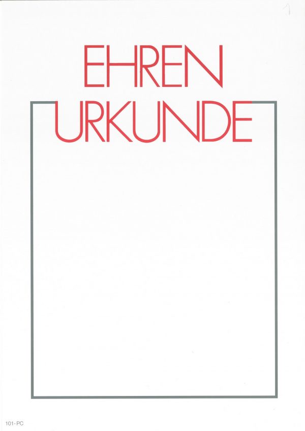 Neutrale Urkunden DIN-A4