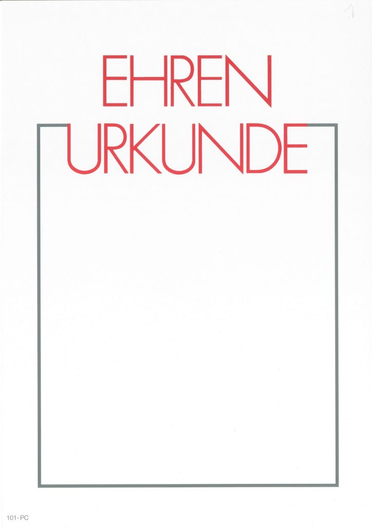 Neutrale Urkunden DIN-A4