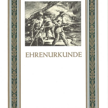 Urkunde Feuerwehr