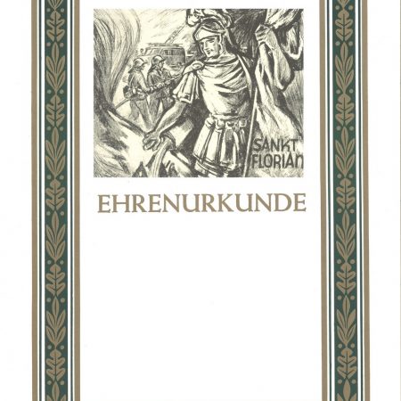 Urkunde Feuerwehr