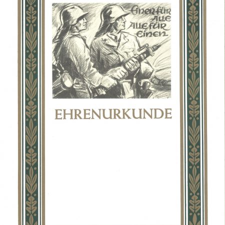 Urkunde Feuerwehr