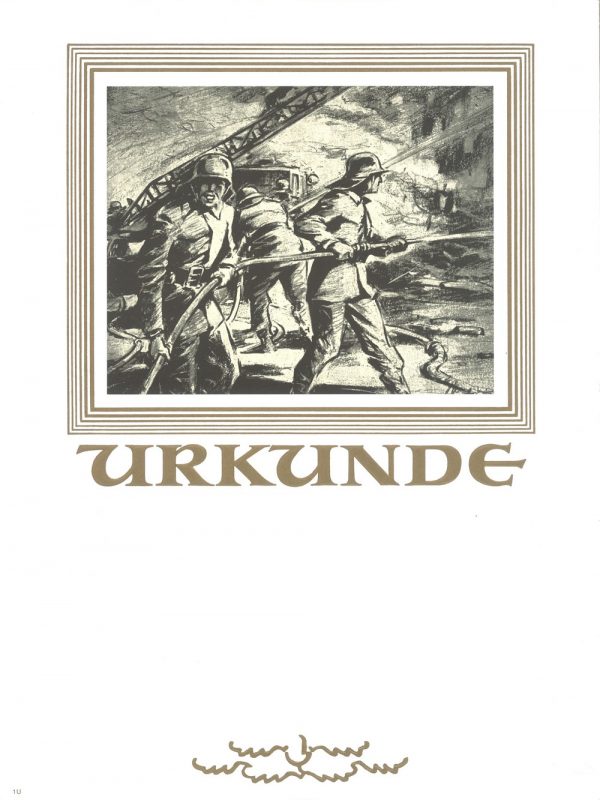 Urkunde Feuerwehr