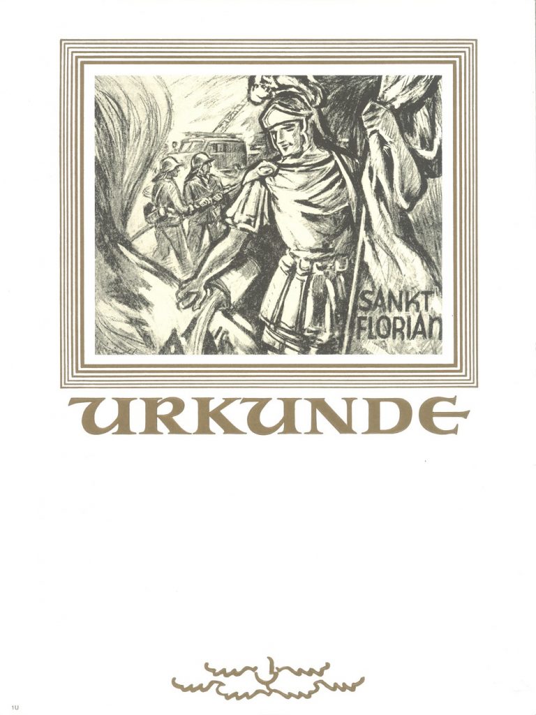 Urkunde Feuerwehr