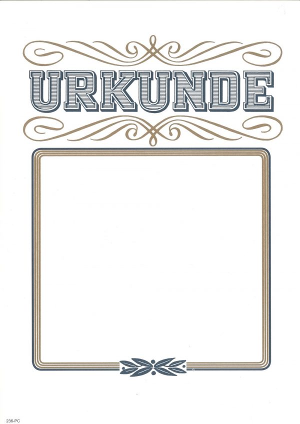 Neutrale Urkunden DIN-A4