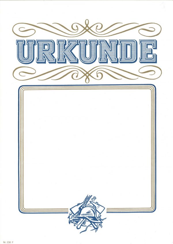 Urkunde Feuerwehr