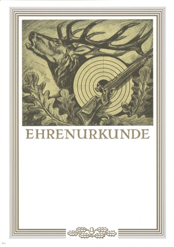 Urkunde Schützensport
