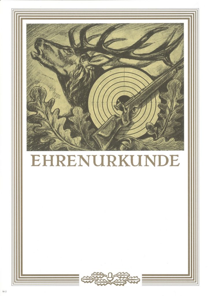 Urkunde Schützensport