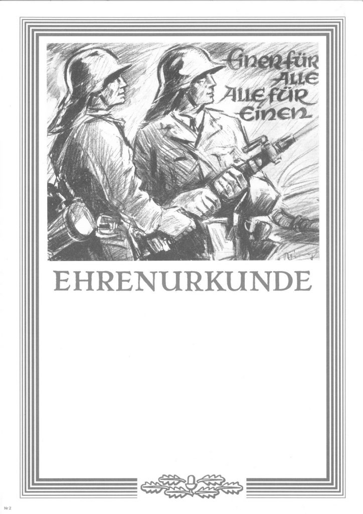 Urkunde Feuerwehr