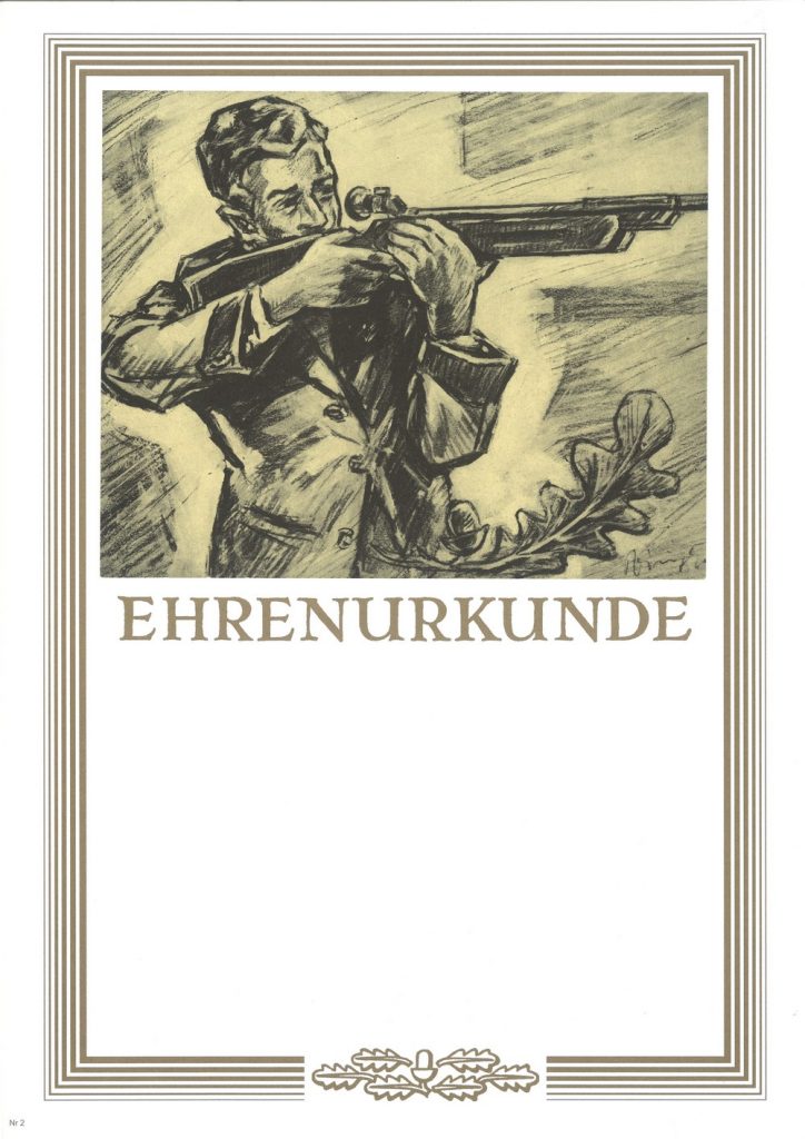 Urkunde Schützensport