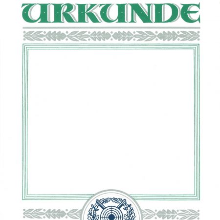 Urkunde Schützensport