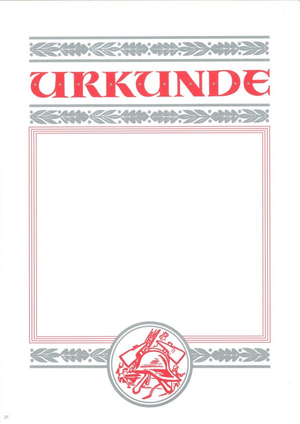 Urkunde Feuerwehr