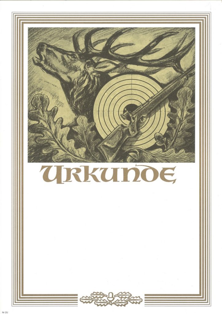 Urkunde Schützensport