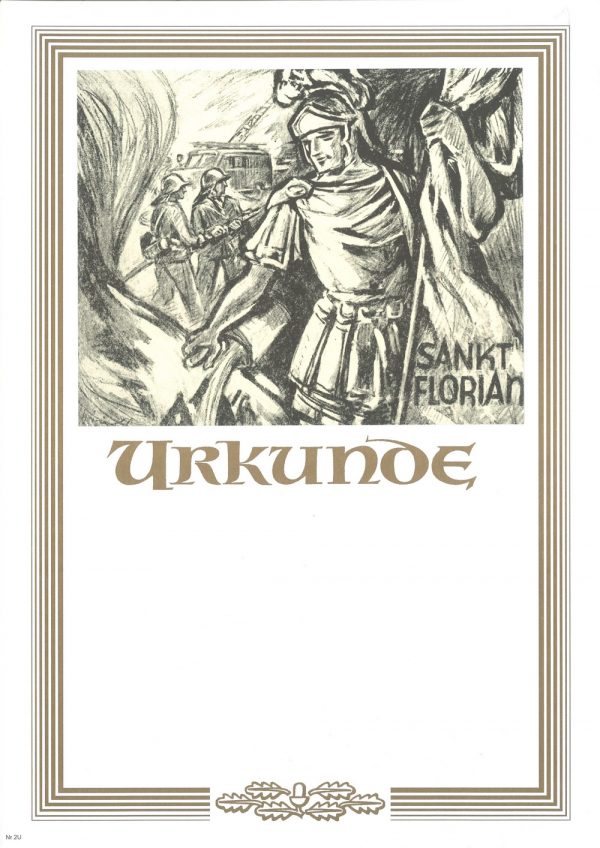 Urkunde Feuerwehr