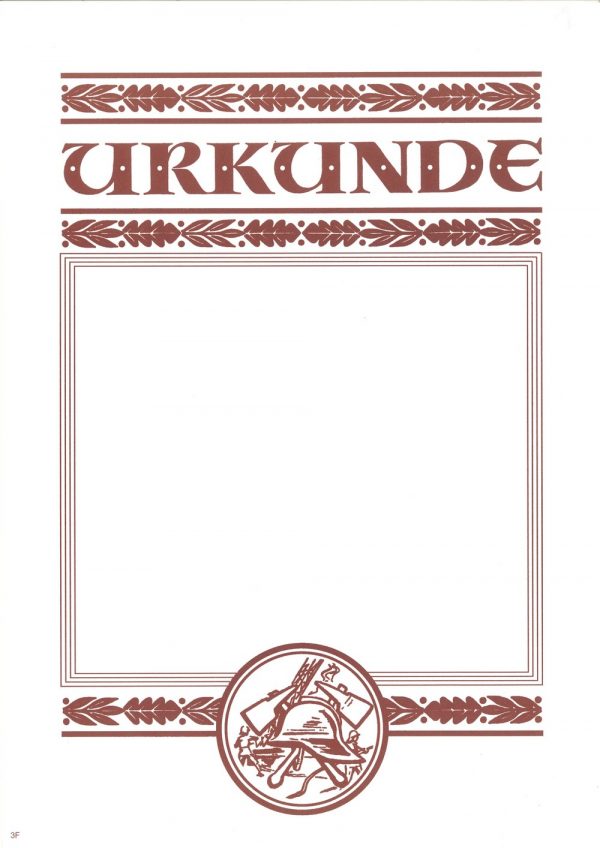 Urkunde Feuerwehr