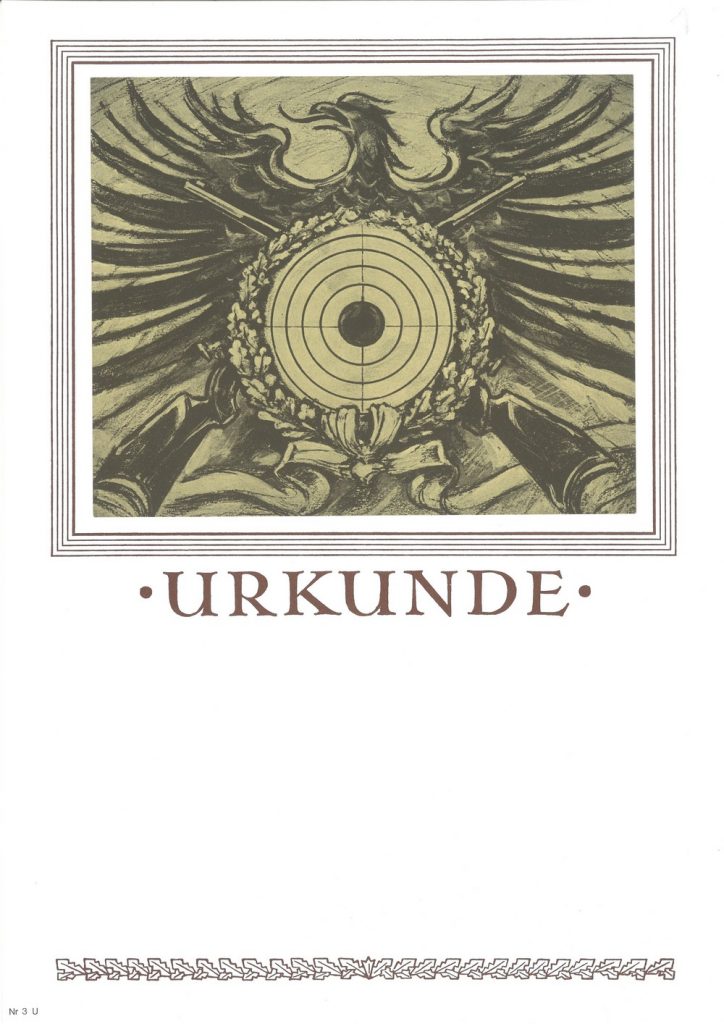 Urkunde Schützensport