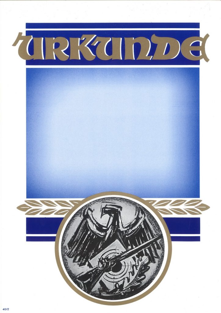Urkunde Schützensport