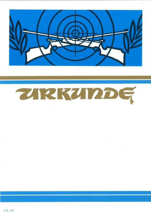 Urkunde Schützensport