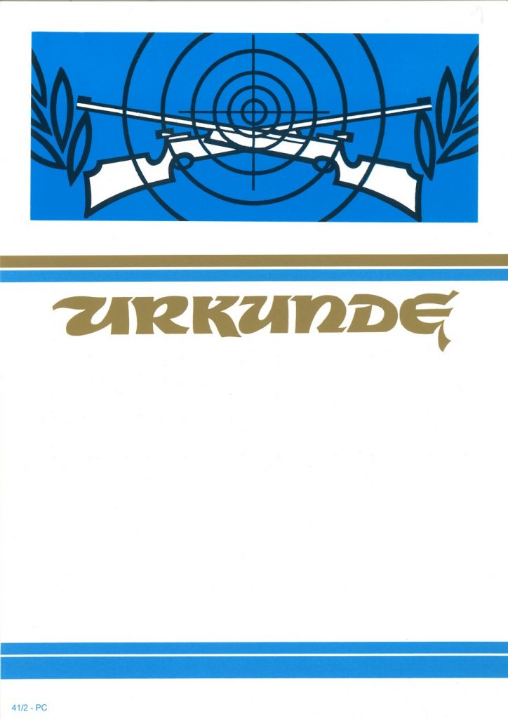 Urkunde Schützensport