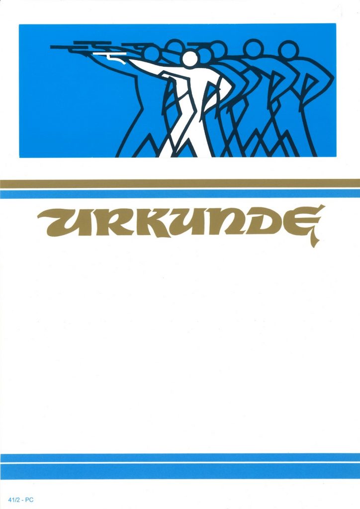 Urkunde Schützensport