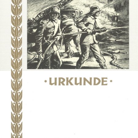 Urkunde Feuerwehr