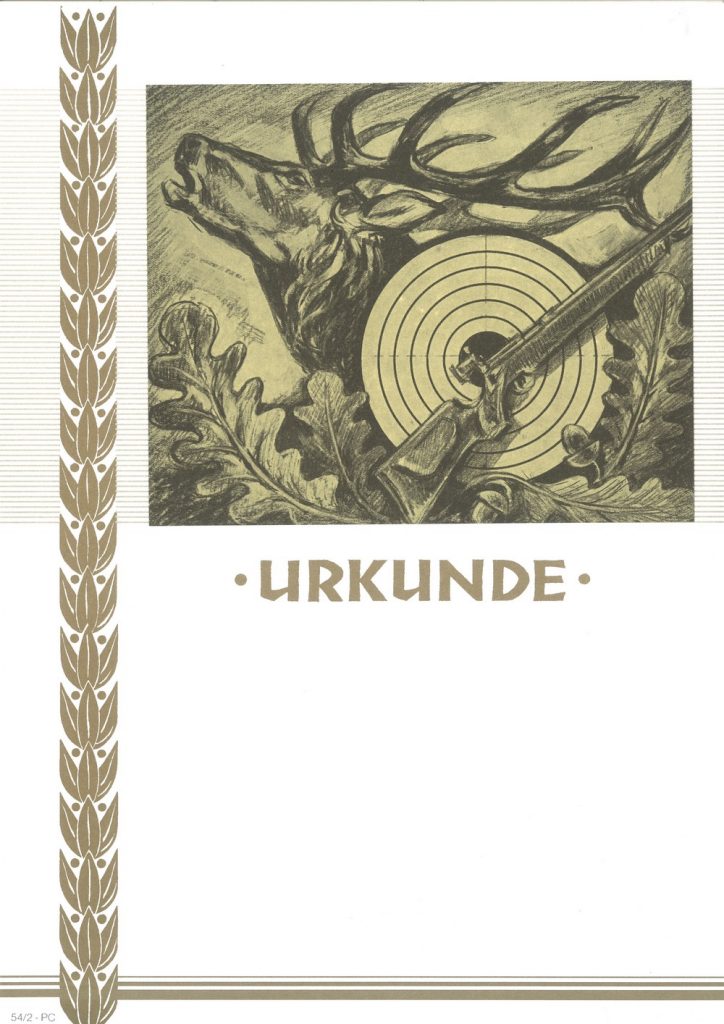 Urkunde Schützensport