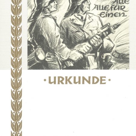 Urkunde Feuerwehr