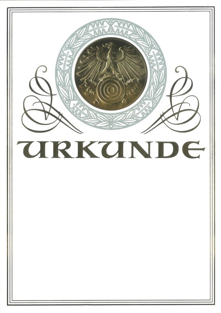 Urkunde Schützensport