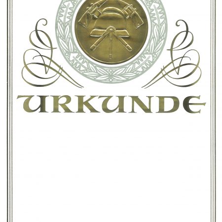 Urkunde Feuerwehr