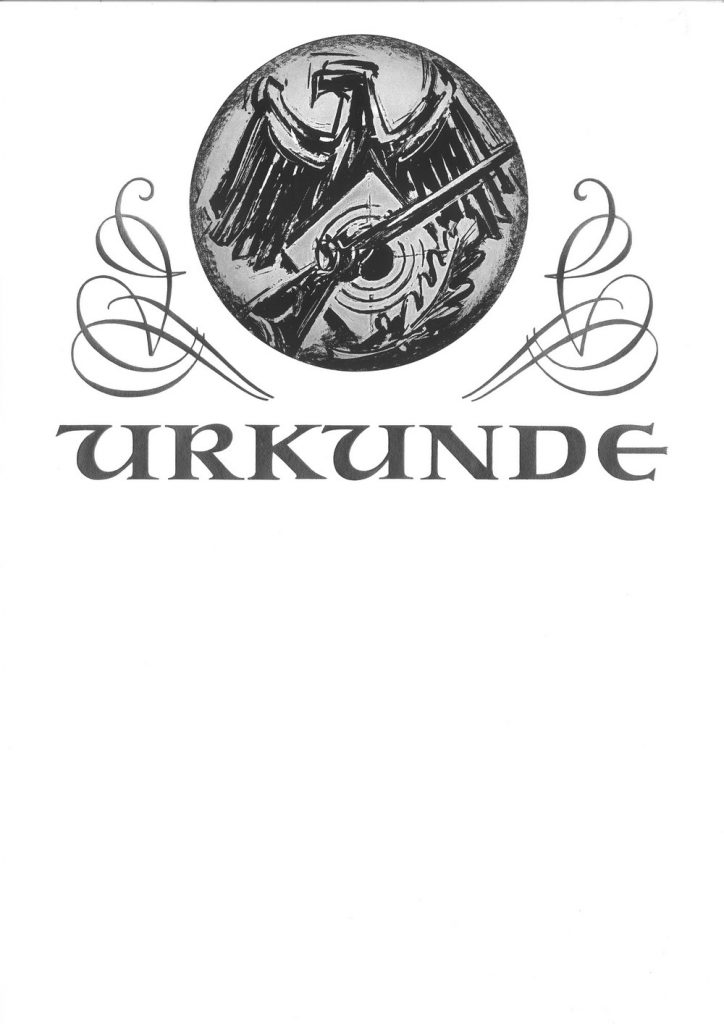 Urkunde Schützensport