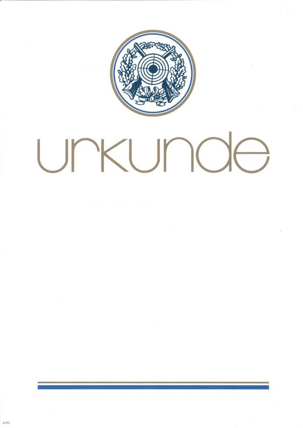 Urkunde Schützensport